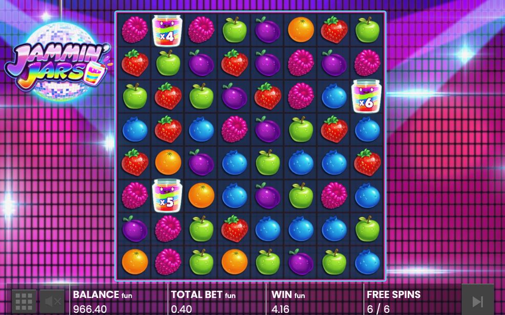 Free Games Feature mit gefülltem Raster